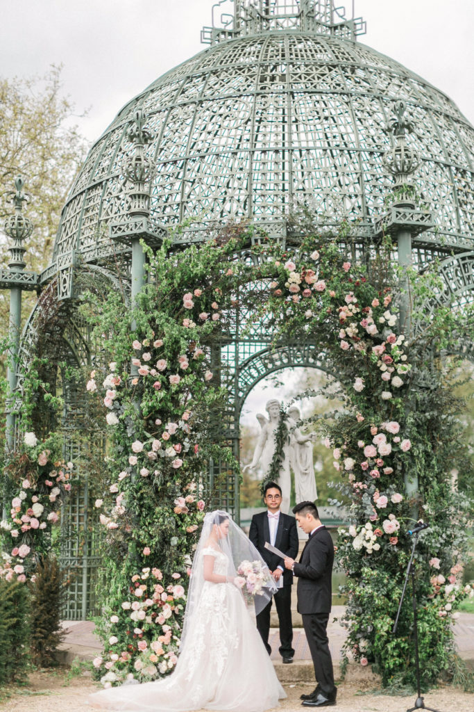 Chateau de Chantilly wedding florist Floraison
