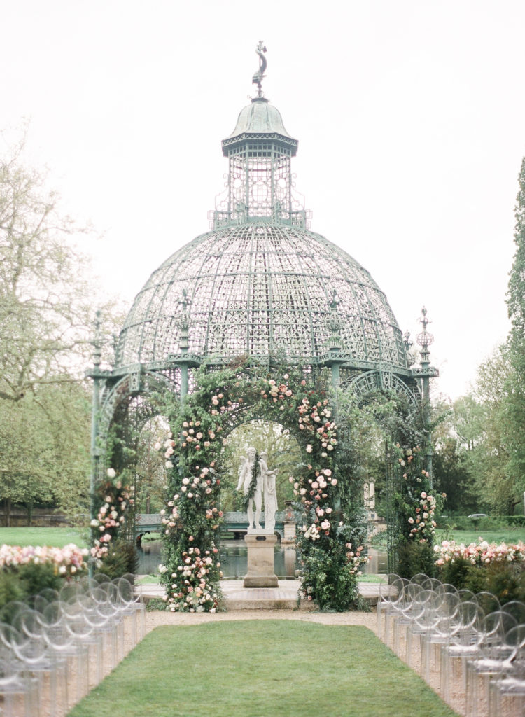 Chateau de Chantilly wedding florist Floraison