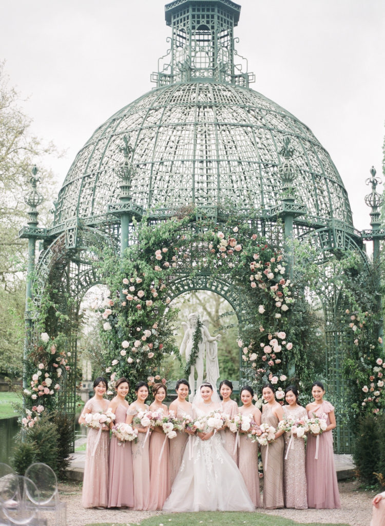 Chateau de Chantilly wedding florist 
